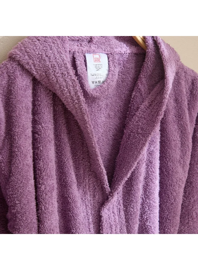 Home Box Essential Hooded Kids Bathrobe - Medium
