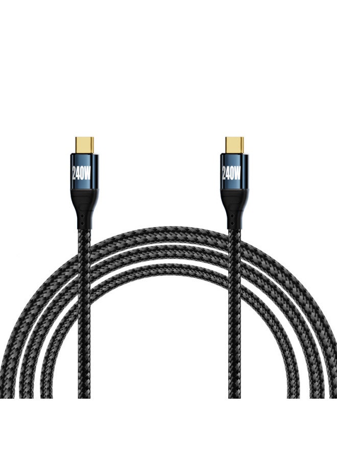 Double-head Typec Data Line Pd240w High-power Fast Charging Line 5a For Apple 15 Mobile Phone Notebook Tablet - Image 5