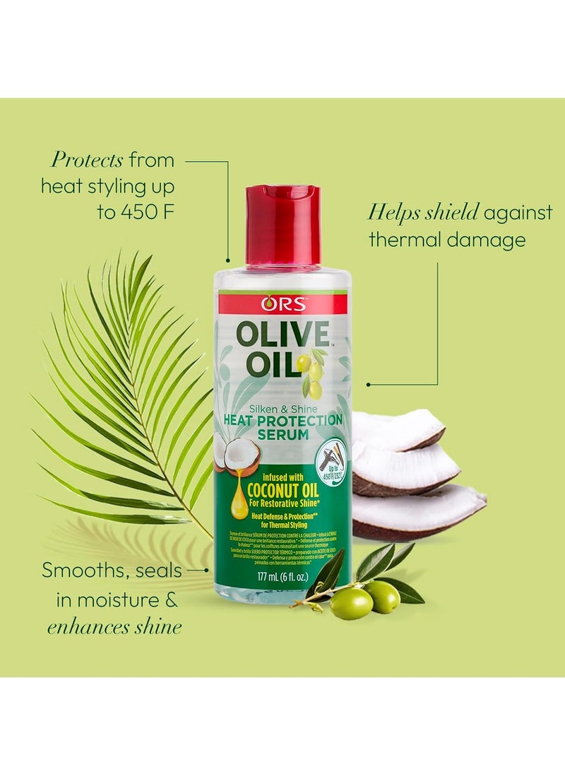 ORS ORS Olive Oil Heat Protection Hair Serum, 6oz  - Image 2