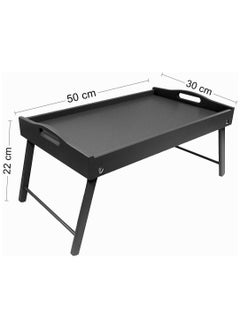folding wooden bed tray 60 cm