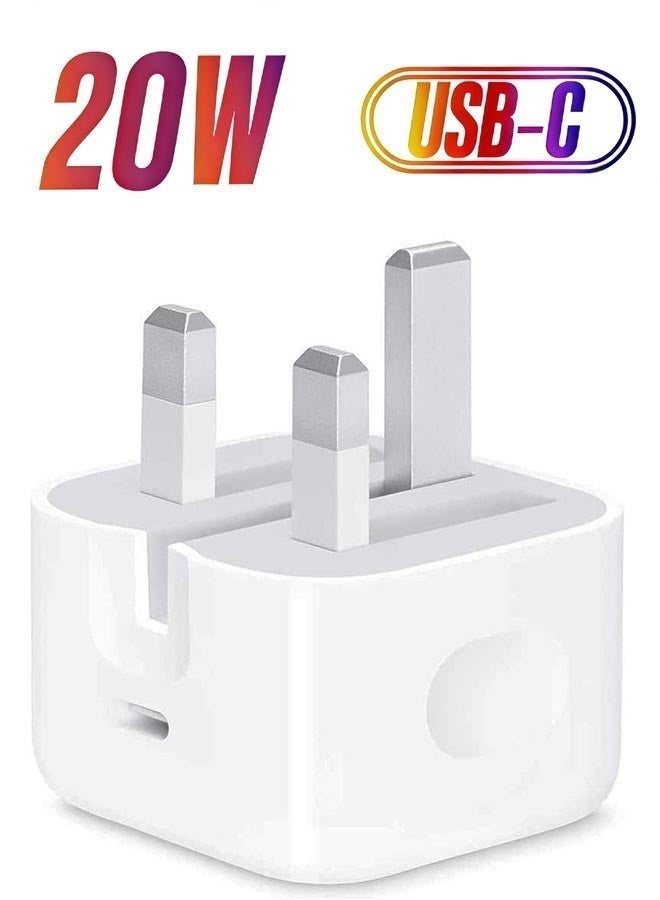 ViaKing iPhone 20W Fast Charger | USB C Wall Fast Charger Compatible with iPhone 15/14/14 Pro/14 Pro Max/13/12/SE2020/11/XR/XS Max/X/iPad - Image 1