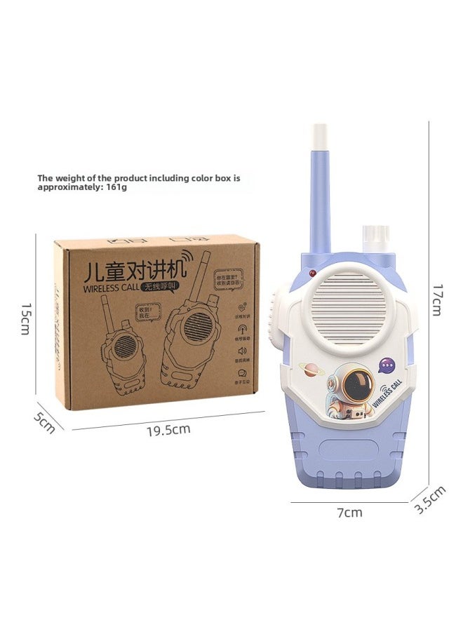 null - Children's Walkie-talkie Toy Wireless Pager Indoor Outdoor Remote Interactive Play House Pager Educational Toy-Color:Wireless Walkie-talkie-black/pack Of Two [color Box]-Specifications:Standard Configuration - Image 1