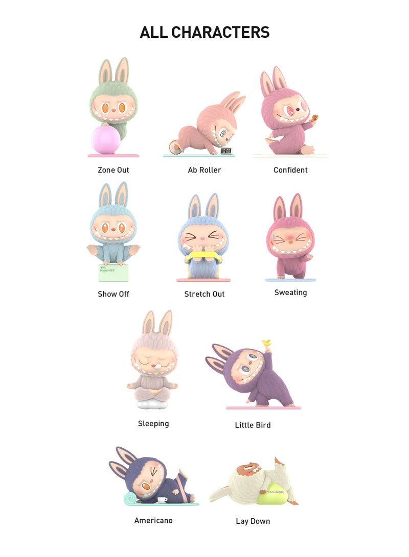 Labubu THE MONSTERS Yoga Series SET Pop Mart blind box Collectible Toy Art