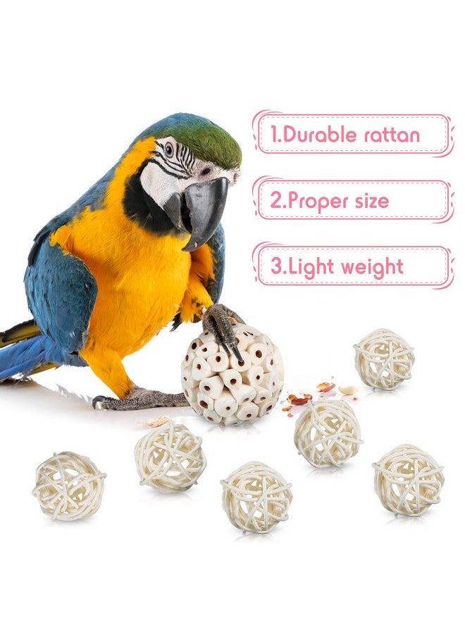 Charniol 12 Pcs Bird Shreddable Toy 6 Natural Parrot Sola Balls Rattan Foraging Toys Chewing Accessories for Budgie Parakeet Cockatiel Orbs Crafts DIY Vase Fillers - pzsku/Z106414B6D53F8456A5CDZ/45/_/1737032104/fecba767-d0f1-42a2-a42d-5f550c12b7f3