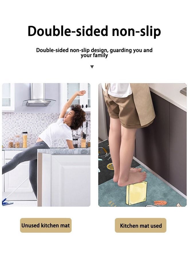 Arabest - 2-Piece Geometric Pattern Kitchen Rugs Mats - Image 1