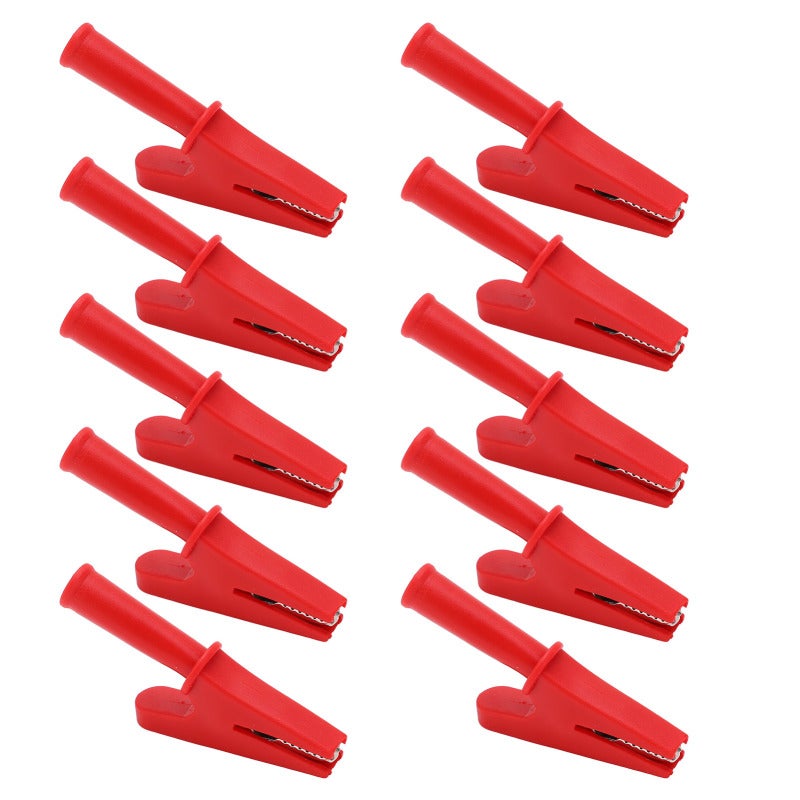Electric Test Clip 20A 10mm Opening High-Quality PVC Brass Construction - Easy Banana Plug Connection Electronic Test Clip for Electronic Instruments Industrial Equipment Automotive RVs Trucks Ships - Image 4