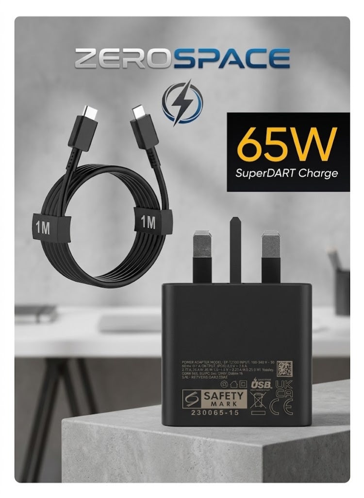 zerospace Zerospace Super Fast type-c Charger With 1m usb-c Cable 65W
