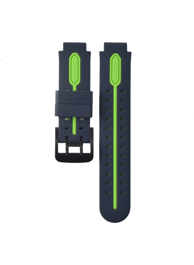 For Little Genius D2Z3Q2A Children's Watch Silicone Strap Universal Size 15/16mm Children's Watch-Color:Black Green - Image 4