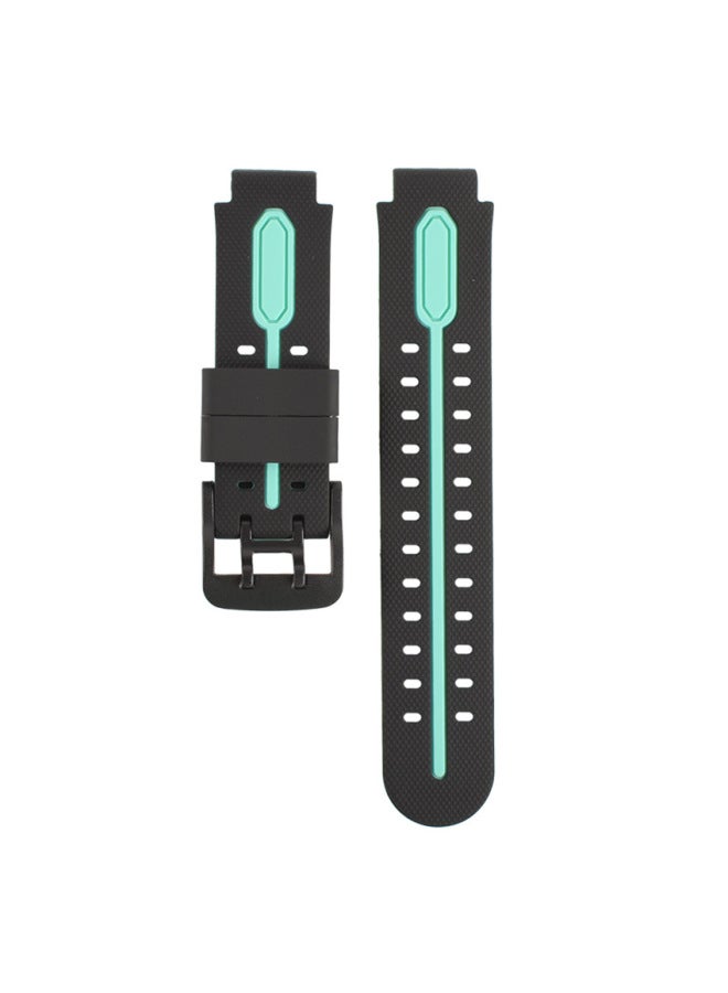 For Little Genius D2Z3Q2A Children's Watch Silicone Strap Universal Size 15/16mm Children's Watch-Color:Black Green - Image 5