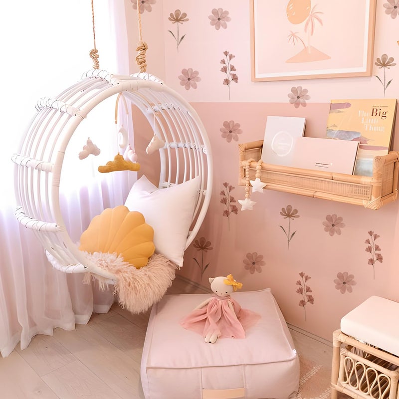 YouRfocus Daisy Wall Decals | 42 PCS Boho Flower Stickers for Girls' Rooms, Playrooms, and Nurseries | Dual Layer Print for High Coverage | Removable Peel and Stick Wall Decor (Pink-B) | 6 Sheets - Image 2