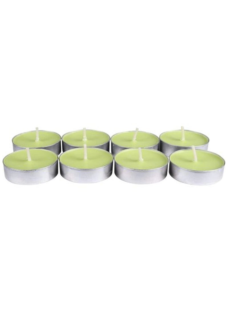 Generic 10 pieces of green round candles  - Image 2