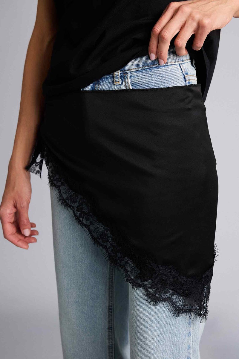 DeFacto Black Woman Regular Fit Crew Neck Basic Cotton T-Shirt Casual - Image 5