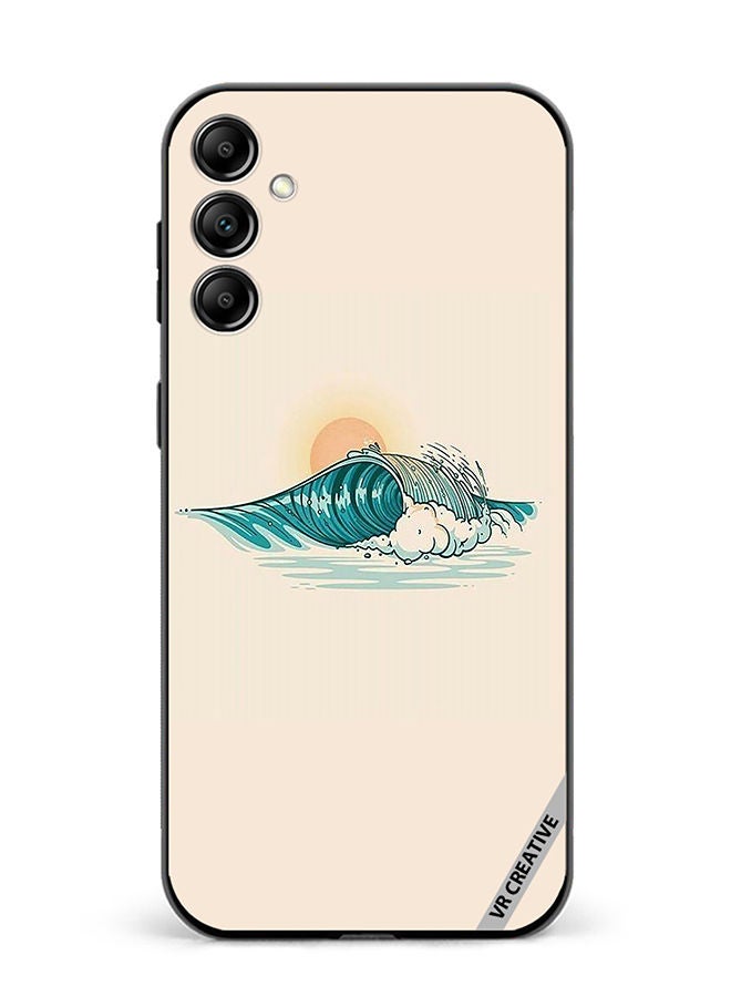 VR CREATIVE Protective Case Cover For Samsung Galaxy A34 Waves Design Multicolour - Image 1