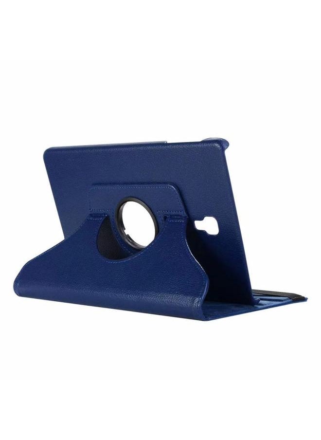 Generic - 360 Rotating Litchi Grain Pattern Leather Case For Tab Full Series 7/8/9.7/10.1/10.5 Tablets-Color:Dark Blue-Applicable Model:Tab S 10.5 T800/T805 - Image 1