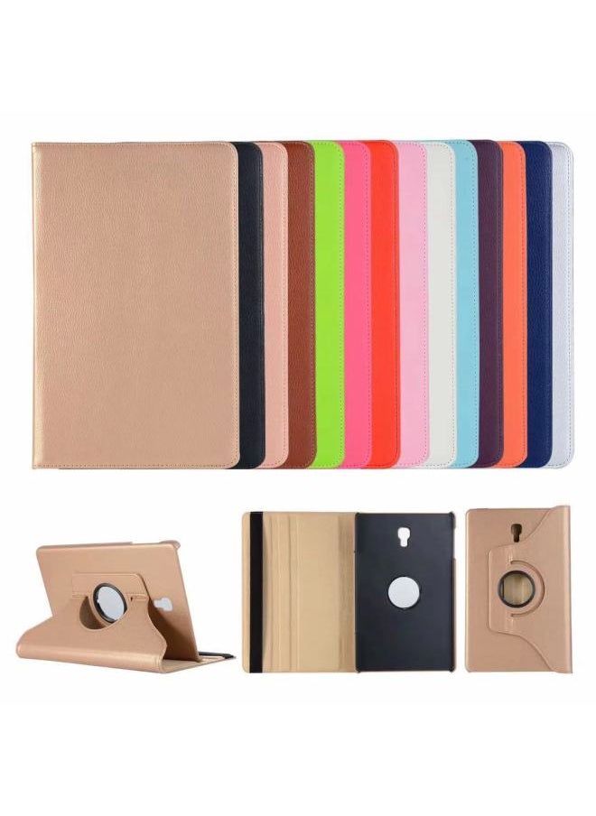 Generic - 360 Rotating Litchi Grain Pattern Leather Case For Tab Full Series 7/8/9.7/10.1/10.5 Tablets-Color:Dark Blue-Applicable Model:Tab S 10.5 T800/T805 - Image 1