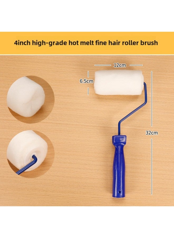 Xintao Brand 4 Inch 6 Inch 9 Inch Latex Paint Flat Seamless Roller Brush Household Paint Roller Fine Hair Short Hair Roller Brush-Specifications:4 Inch Fine Wool Roller  - Image 1