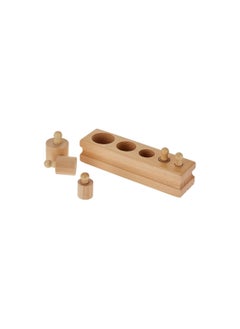 Dubkart Montessori Wooden Cylinder Socket Family Pack Early Learning Education Toy  - Image 2