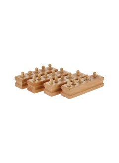 Dubkart Montessori Wooden Cylinder Socket Family Pack Early Learning Education Toy  - Image 1