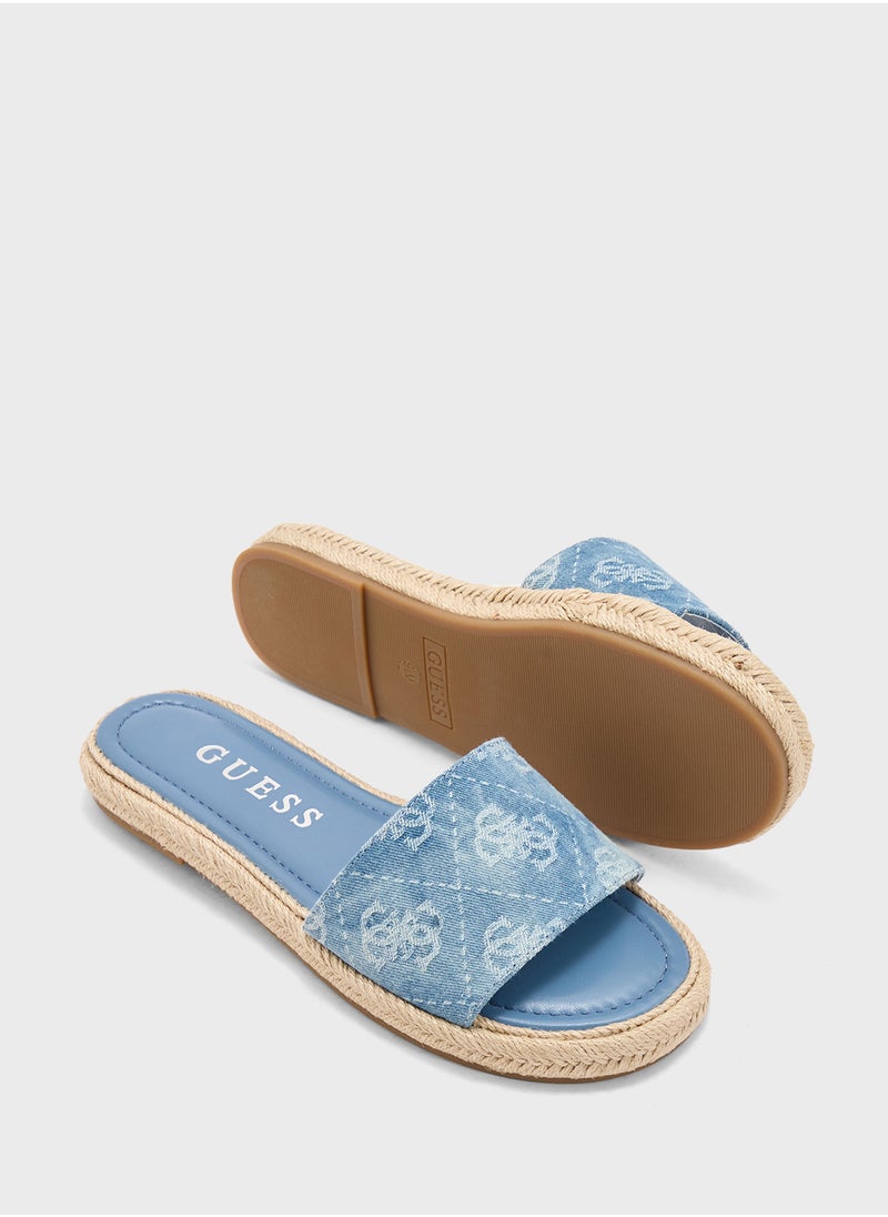 GUESS Single Strap Flat Sandals  - Image 3