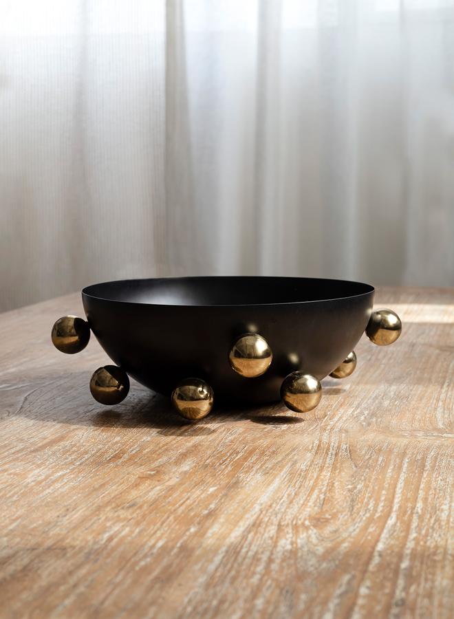 Curate Home Bubble Decorative Bowl Black - Stainless Steel - Image 1