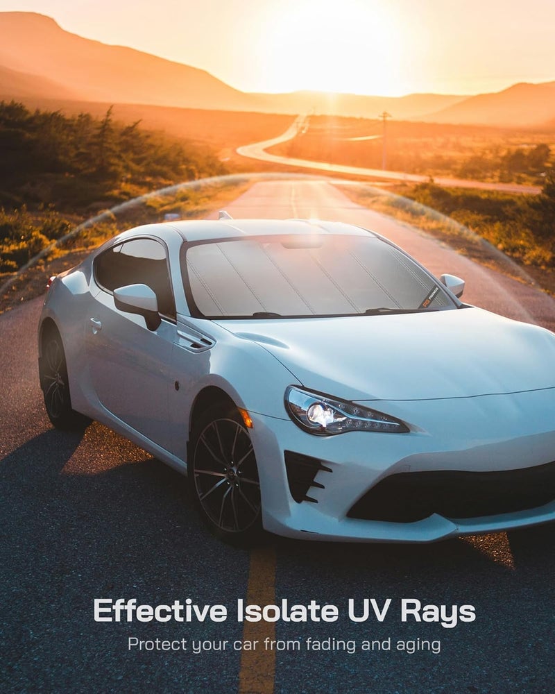 Pigenius Windshield Sun Shade for Chevrolet Colorado and GMC Canyon (2015-2022) - Ultimate Folding Sunshade - Image 3