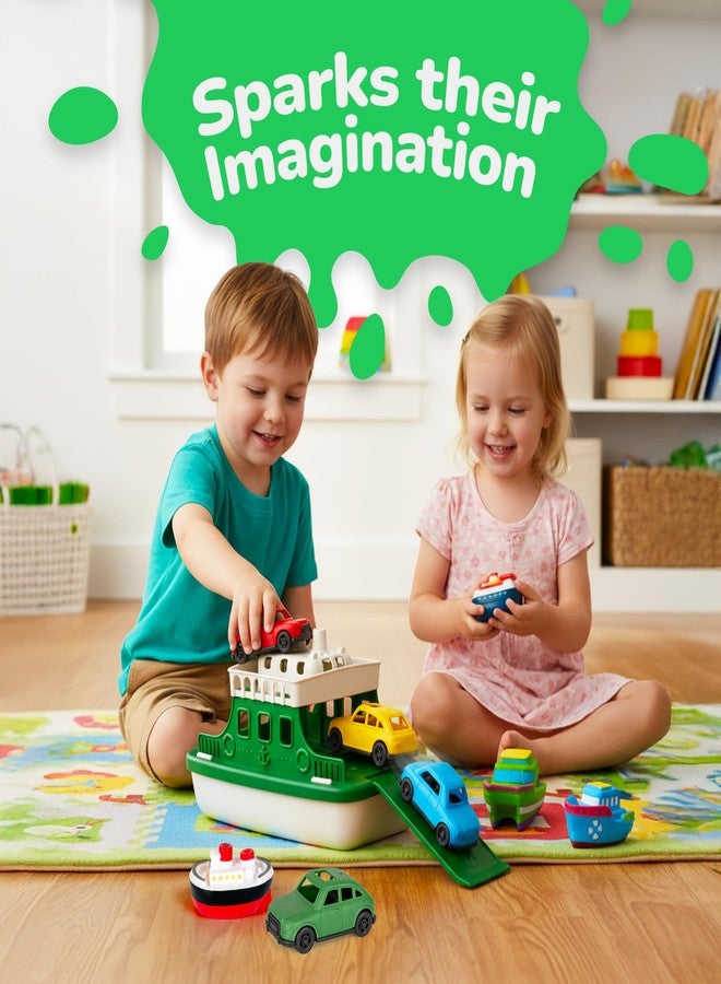 ArtCreativity Ferry Boat Bath Toy for Toddlers - 9 Pcs - Baby Bathtub Floating Water Toy with 4 Mini Cars, 4 Squirter Animals, Lights & Sounds for Imaginative Play - Kids Birthday Gift Party Favor - Image 4