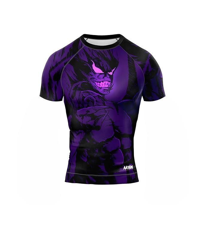 AKIBA Half Sleeve Compression Skins for MMA, BJJ, Gym, Running, Cycling (Purple) (in, Numeric, 36, Purple) - Image 3