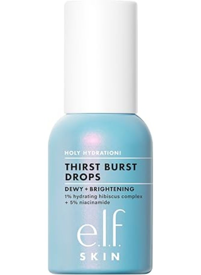 elf e.l.f. SKIN Holy Hydration! Thirst Burst Drops, Serum For A Radiant Complexion Instantly & Over Time, Made With Hyaluronic Acid, Vegan & Cruelty-Free