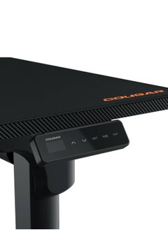 Cougar E-GRAV 160 Electric Height Adjustable Gaming Desk – 1600x750mm Carbon Fiber Surface, Dual Motor Lift (730–1180mm), 120kg Capacity, Full-Surface Mousepad, Cable Management Tray, Headset Hook, Safety Shields, Black | 3MGRV4WB.0001  - Image 4