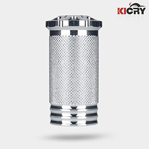 KICRY Motorcycle Shifter Peg Shift Lever Black/Chrome CNC Billet Foot Pegs Compatible with Harley Davidson Sportster Touring Softail Street Glide Road Dyna (Chrome-A,1pc) - Image 2