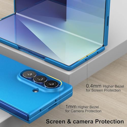 Tech Trendz TechTrendz Hard PC Ultra Slim Matte Case for Samsung Galaxy Z Fold 7,Shockproof Anti Scratch Protective Cover with Wireless Charging Compatible with Z Fold 7 5G (Blue) - Image 5