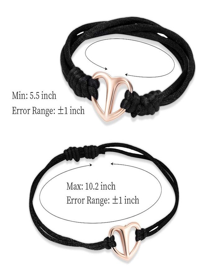 Minicremation Heart Cremation Bracelet for Ashes Adjustable Memorial Urn Bangle for Ashes of Loved One Keepsake Cremation Jewelry(Rose Gold) - Image 2