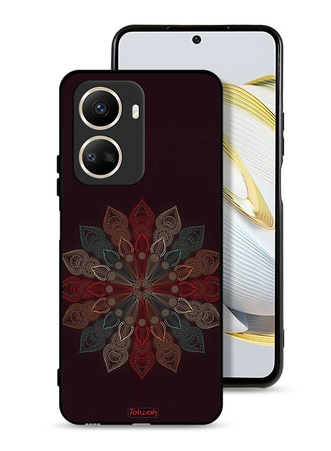 Tolwak Huawei nova 10 SE Protective Case Cover Mandala Flower Art - Image 1