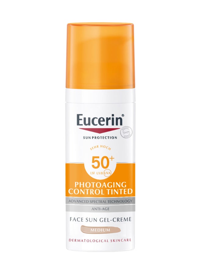 يوسيرين كريم جل ملون للتحكم في الشيخوخة، متوسط ​​عامل حماية من الشمس SPF50+ برتقالي، 50 مل برتقالي 50ملليلتر - Image 2
