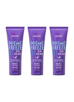 Aussie Instant Freeze Sculpting Maximum Hold Hair Gel With Jojoba Oil, Sea Kelp And Australian Aloe, 7 Oz (Triple Pack)  - Image 1