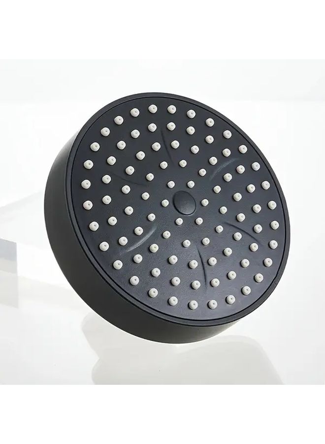 Black Stainless Steel Rectangular Rain Shower Head Floor Mounted Easy Installation - Image 5