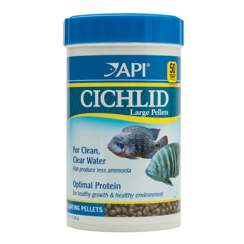 API CICHLID LARGE PELLETS Large Floating Pellets Fish Food 71Ounce Container