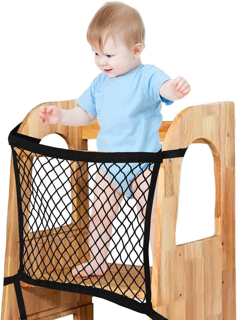 LONTCS Toddler Safety NetToddler Safety Net for Enhanced Safety and ConvenienceDoubleLayer Design with Storage Enhanced Safety for Kids Kitchen Play  Activities - Image 1