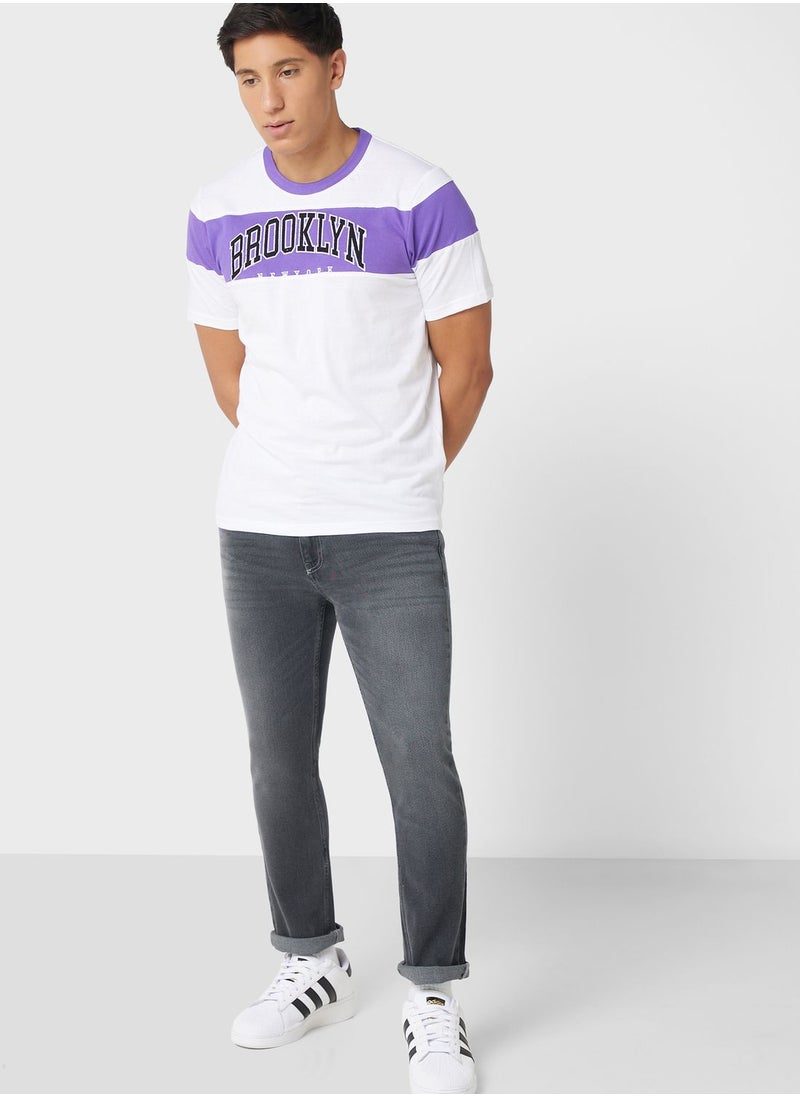 Seventy Five - Slim Fit Washed Jeans - Image 1