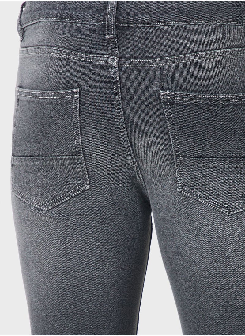 Seventy Five - Slim Fit Washed Jeans - Image 1