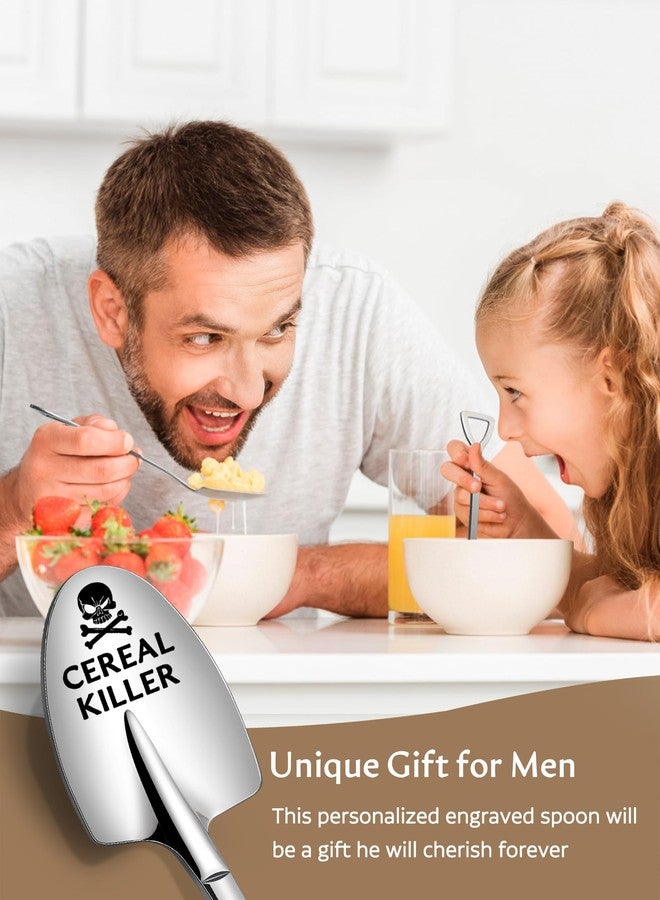 Lovingly Yours Gifts For Men - Funny Gifts for Him, Dad, Grandpa, Husband - Mens Gifts Birthday Gifts for Men Cereal Killer Spoon - Image 5