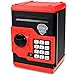 Yoego Kids Money Bank Electronic Piggy Banks Great Gift Toy for Kids Children Auto Scroll Paper Money Saving Box Password Coin BankPerfect Toy Gifts for Boys Girls Black red - Image 4
