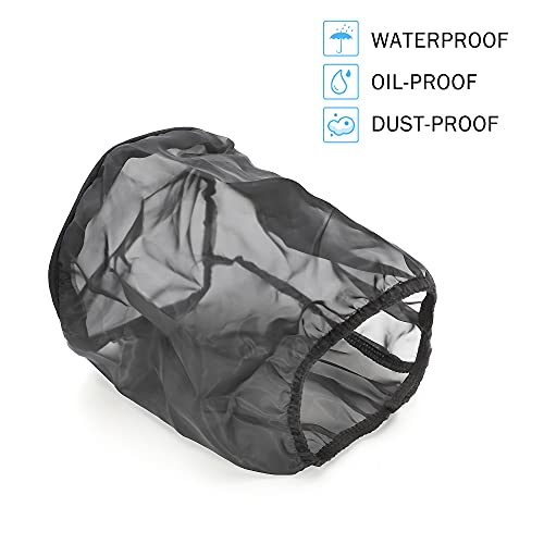 TOMALL غطاء فلتر الهواء TOMALL لفلتر سحب الهواء في السيارة - غطاء واقي مضاد للغبار ومقاوم للماء - ملحقات عالمية (صغير) - Image 3