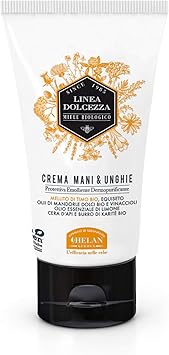 HELAN كريم اليدين والأظافر هيلان لينا دولشيزا مع زبدة الشيا العضوية وشمع النحل وزيت اللوز الحلو كريم مغذي للبشرة الناعمة مع تأثير مرطب ومنظف للبشرة مصنوع في إيطاليا 75 مل - Image 2
