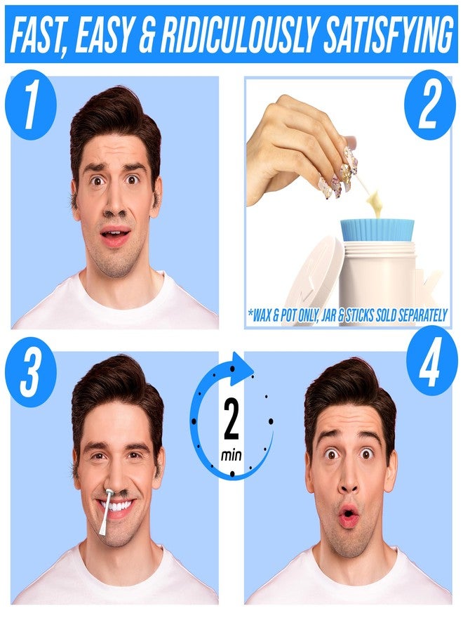 Kenashii Super Beads | Nose Waxing Wax | Specially Formulated | Hypoallergenic | Melting Pot Included | Medical Grade Silicone | Fast, Safe, Ridiculously Satisfying Nose and Ear Hair Removal - Image 3