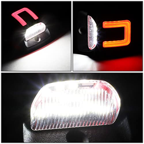 NUVISION LIGHTING NVL-LPL-005 Pair of White/Red LED Lighting License Plate Lights Compatible with 2005-2015 Tacoma / 2000-2013 Tundra - Image 2