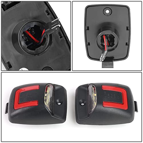 NUVISION LIGHTING NVL-LPL-005 Pair of White/Red LED Lighting License Plate Lights Compatible with 2005-2015 Tacoma / 2000-2013 Tundra - Image 5