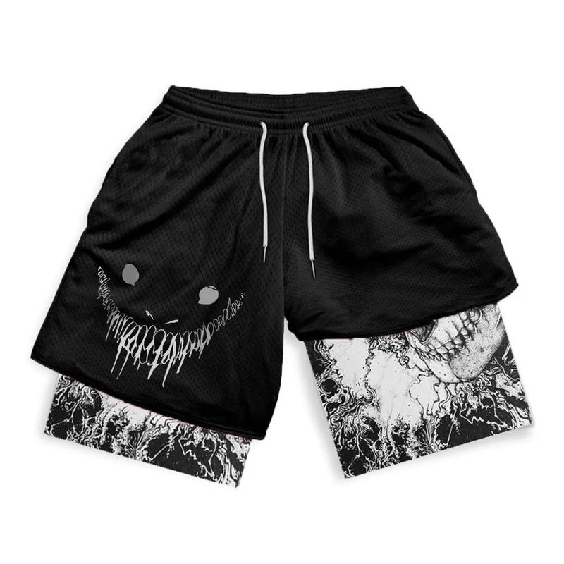 Huo Ying Series Shorts 3D Digital Printing Dragon Ball Double Layer Beach Pants E-Commerce Supply - Image 1
