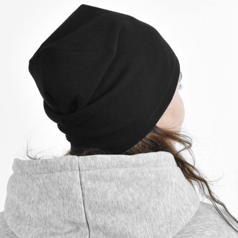 MCTi Slouchy Beanie for Men Women, Winter Warm Stretchy Skull Cap Hat Lightweight for Running Cycling - Image 4