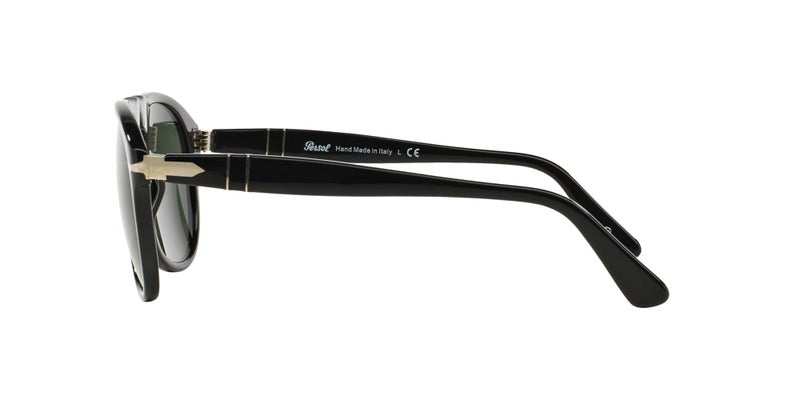 Persol PO0649 Aviator Sunglasses, Black/Green, 54 mm - Image 4